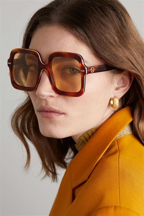 round tortoiseshell acetate optical sunglasses gucci|Gucci oversized tortoiseshell sunglasses.